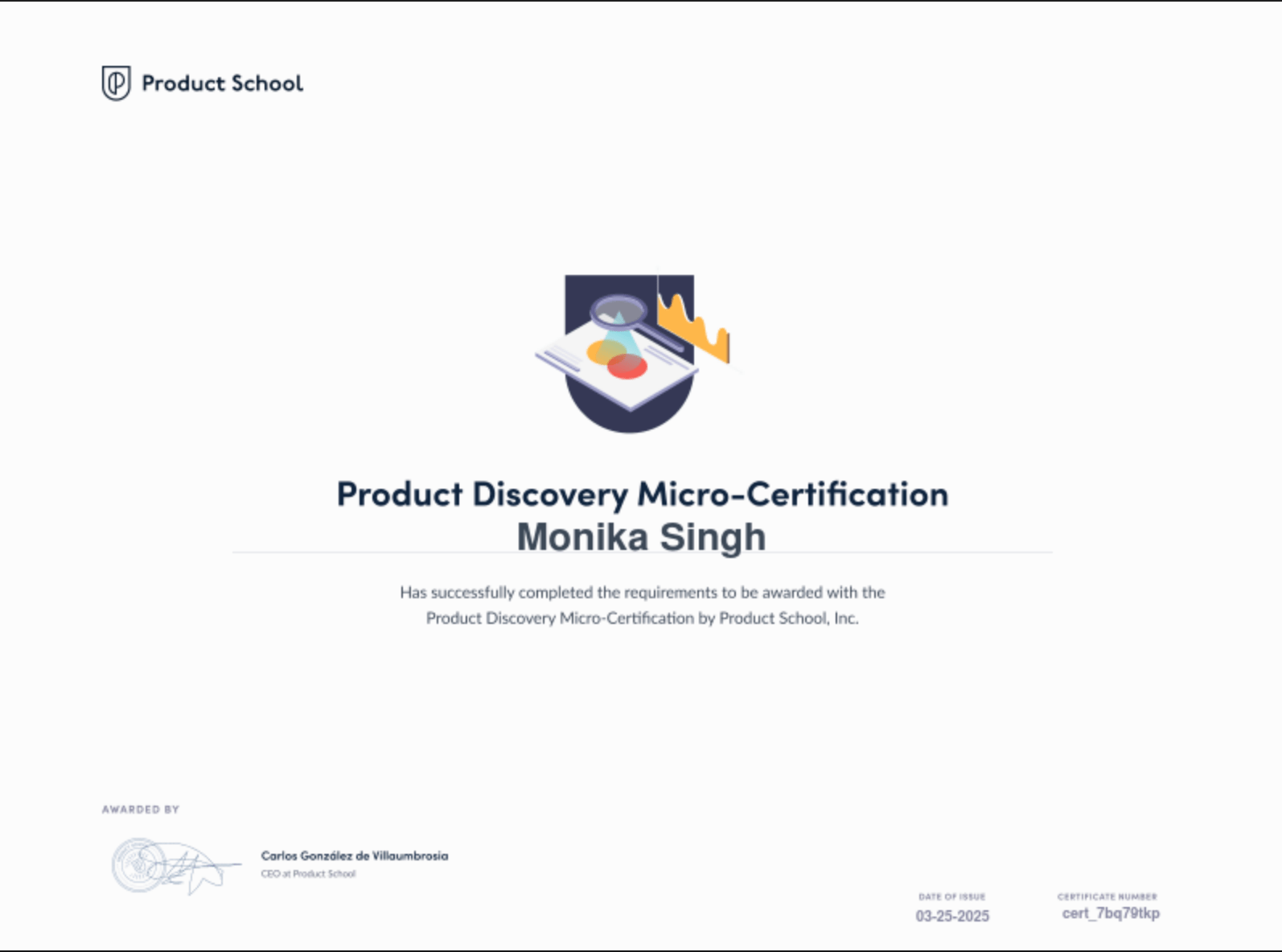 Product Discovery Micro-Certification